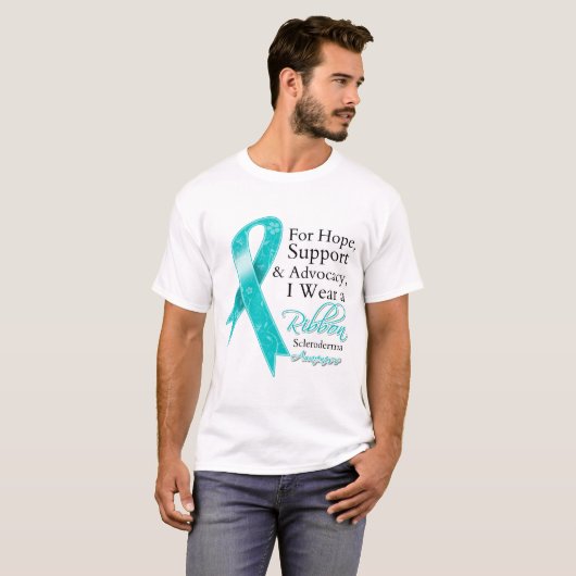 Scleroderma Support Hope Awareness T-shirt (Voorkant volledig)
