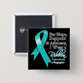 Scleroderma Support Hope Awareness Vierkante Button 5,1 Cm (Voorkant /achterkant)