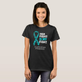 Scleroderma waakzaamheid Haar strijd is mijn vecht T-shirt (Voorkant volledig)