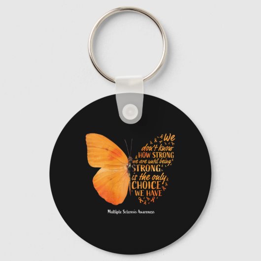 Sclerose Awareness Gifts Vrouwen Moeder Schattigee Sleutelhanger (Voorkant)
