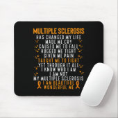 Sclerose Awareness Survivor Cure Fight MS Warrior Muismat (Met muis)