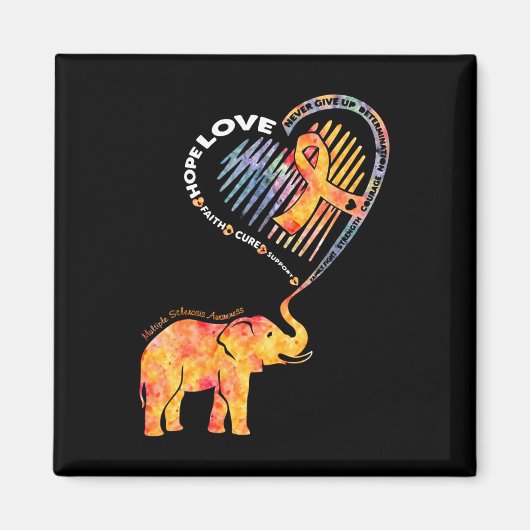 Sclerose Bewustzijn Geloof Hoop Liefde Ondersteuni Magneet (Voorkant)