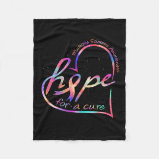 Sclerose bewustzijn Hoop op een genezing regenboog Fleece Deken