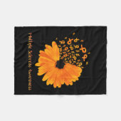 Sclerose Bewustzijn Lint Bloem MS Hope Fighter Fleece Deken (Voorkant (Horizontaal))