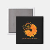 Sclerose Bewustzijn Lint Bloem MS Hope Fighter Magneet (Voorkant / Achterkant)