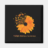 Sclerose Bewustzijn Lint Bloem MS Hope Fighter Magneet (Voorkant)