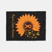 Sclerose Bewustzijn Lint Bloem MS Vlinder Fleece Deken (Voorkant (Horizontaal))