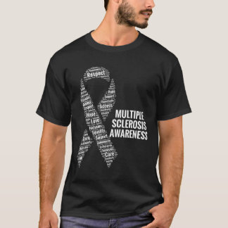Sclerose Bewustzijn MS Respect Zorg Advocacy Gift T-shirt