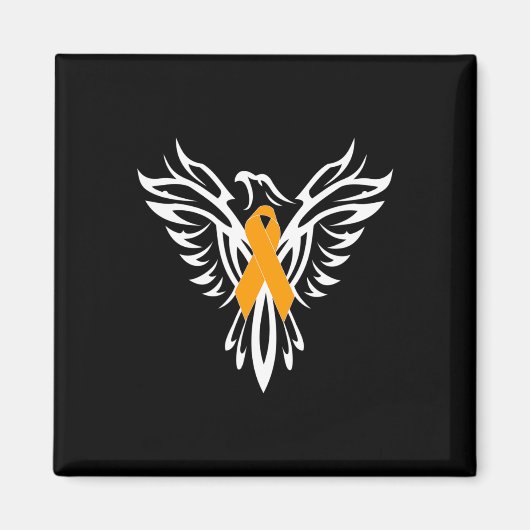 Sclerose Bewustzijn Oranje Lint Phoenix Magneet (Voorkant)