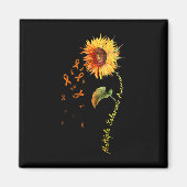 Sclerose bewustzijn Zonnebloem MS Awareness Magneet (Voorkant)