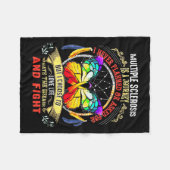 Sclerose is een reis - multiple sclerose fleece deken (Voorkant (Horizontaal))