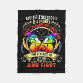 Sclerose is een reis - multiple sclerose fleece deken (Voorkant)