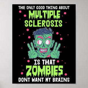 Sclerose Leuke Zombie wil mijn hersenen niet Poster