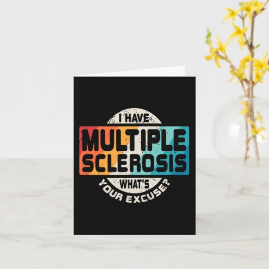 Sclerose MS Awareness Fun Gift Kaart (Gele Bloem)