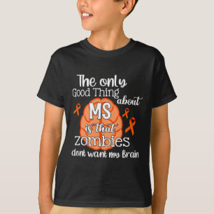 Sclerose MS Awareness Zombies willen mijn hersenen T-shirt