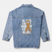 Sclerose ondersteunen MS multiple sclerose Denim Jacket (Achterkant)