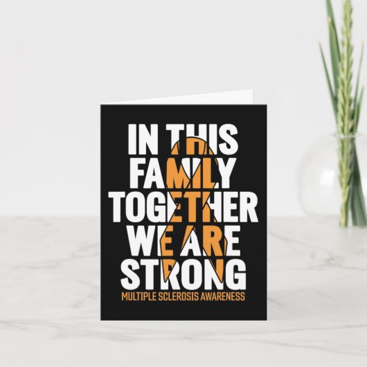 Sclerose ondersteunen MS multiple sclerose Kaart (Voorkant)