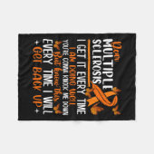 Sclerose vlinderlint Wereld MS Dag Fleece Deken (Voorkant (Horizontaal))