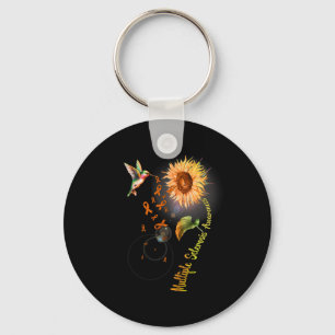 Sclerose zonnebloem kolibrie sleutelhanger