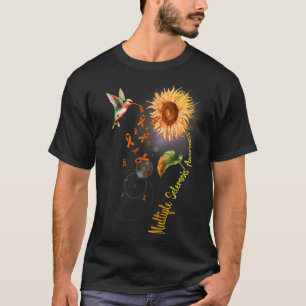Sclerose zonnebloem kolibrie t-shirt