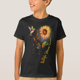 Sclerose zonnebloem kolibrie t-shirt