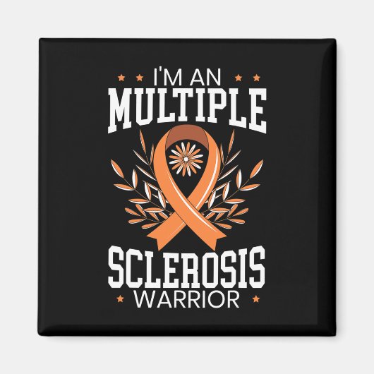 Sclerosis Awareness Oranje lint Magneet (Voorkant)