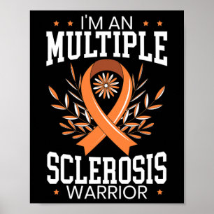 Sclerosis Awareness Oranje lint Poster