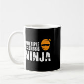Sclerosis ninja - MS Support Awareness Fighter Koffiemok (Links)