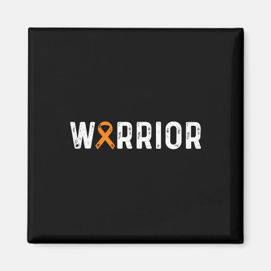 Sclerosis Warrior Awareness MS Oranje Lint Magneet (Voorkant)