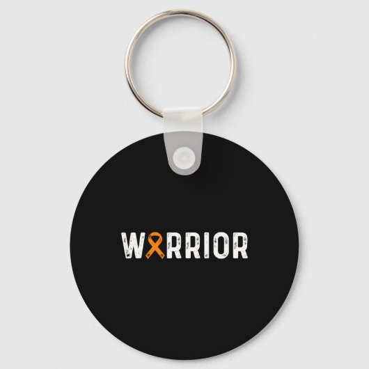 Sclerosis Warrior Awareness MS Oranje Lint Sleutelhanger (Voorkant)