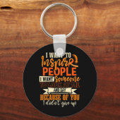 Sclerosis Warrior Ik wil mensen inspireren Sleutelhanger (Voorkant)