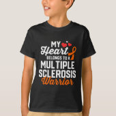 Sclerosis Warrior Survivor Support Awareness Gifts T-shirt (Voorkant)