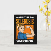 Sclerosis Warrior Vrouwen Kaart (Gele Bloem)