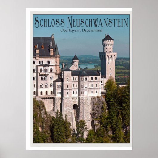 Scloss Neuschwanstein Poster (Voorkant)