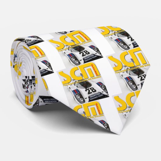 Scm Martini Racing Slot Car Logo Stropdas (Opgerold)