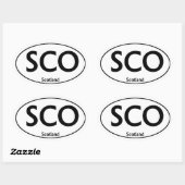 SCO Schotland Ovale Sticker (Vel)