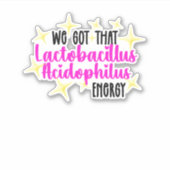 Scoby-Bacteria-Custom Vinyl Sticker (Voorkant)