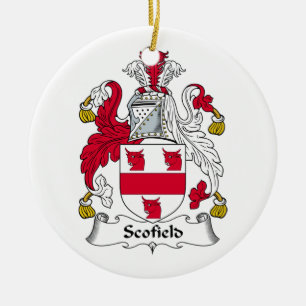 Scofield Family Crest Keramisch Ornament