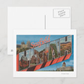 Scofield, Utah - Grote letterscènes Briefkaart (Voorkant / Achterkant)