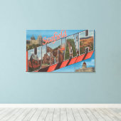 Scofield, Utah - Grote letterscènes Canvas Afdruk (Insitu (Houten vloer))