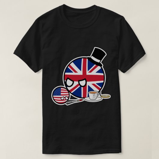 Scoling UKball USAball Polandball Countryball T-shirt (Design voorkant)