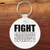 Scoliose bestrijden sleutelhanger (Voorkant)