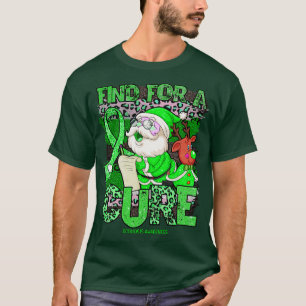 Scoliose Bewustzijn luipaard kerstkuur santa c T-shirt