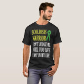 Scoliose Bewustzijn Rechter Scoliotic Warrior Surv T-shirt (Voorkant volledig)