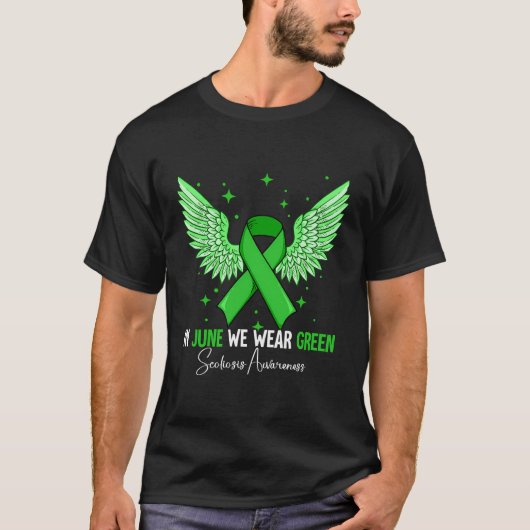 Scoliose bewustzijnsmaand t-shirt (Voorkant)