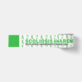 Scoliose bewustzijnspatroon lint (Voorkant)