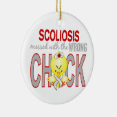 Scoliose met verkeerde kuiken keramisch ornament (Rechts)