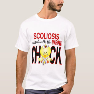 Scoliose met verkeerde kuiken t-shirt