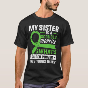 Scoliose Rugblessure Strijders Broer Scoliose  T-shirt
