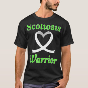 Scoliose Warrior Heart Ribbon Disease Awareness T-shirt